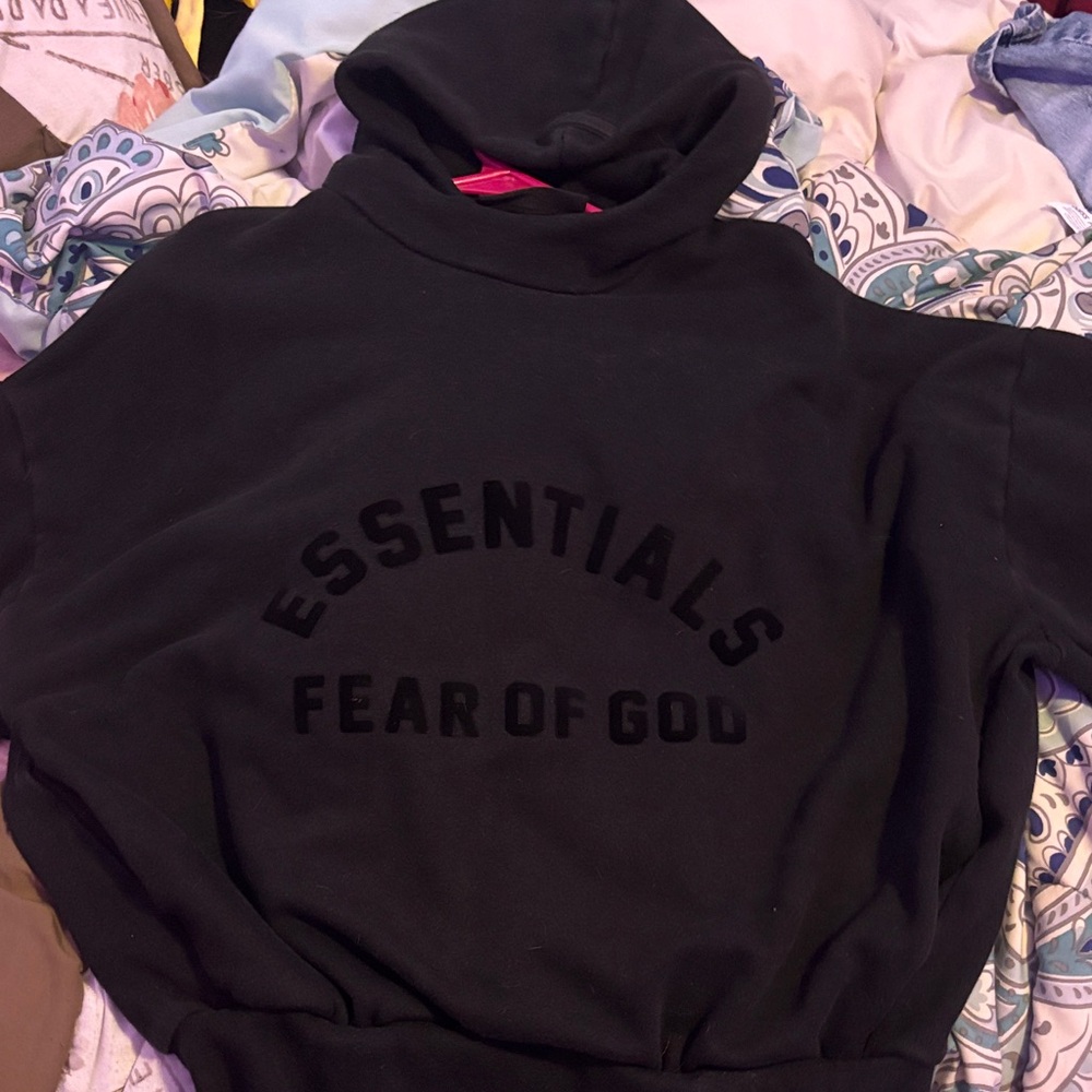Fear of God Essentials Black Hoodie